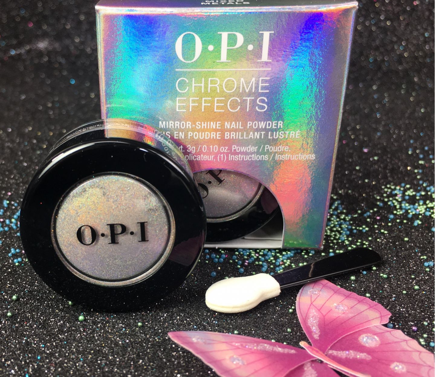 2024 BNIB! OPI Chrome Effects Mirror Shine Nail Powder