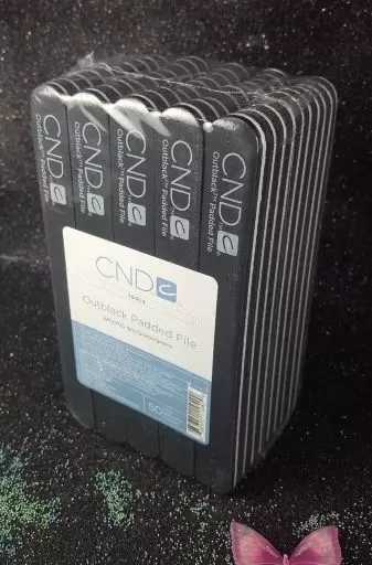 CND Outblack Padded File 120/240 grit box